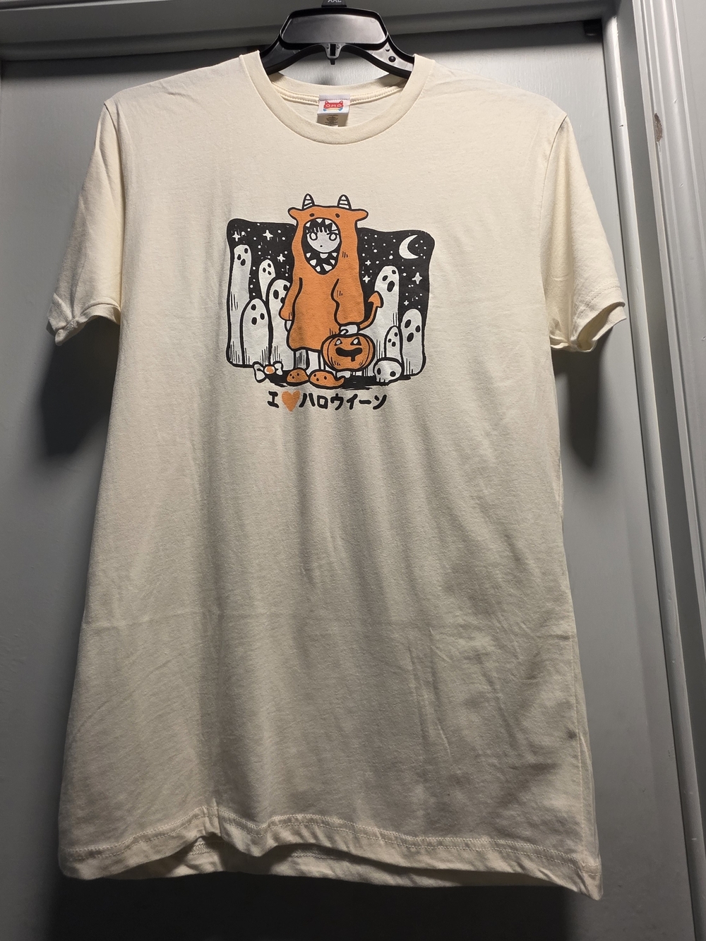 I❤️Halloween Graphic Tee - Cream & Orange - Picture 2 of 8